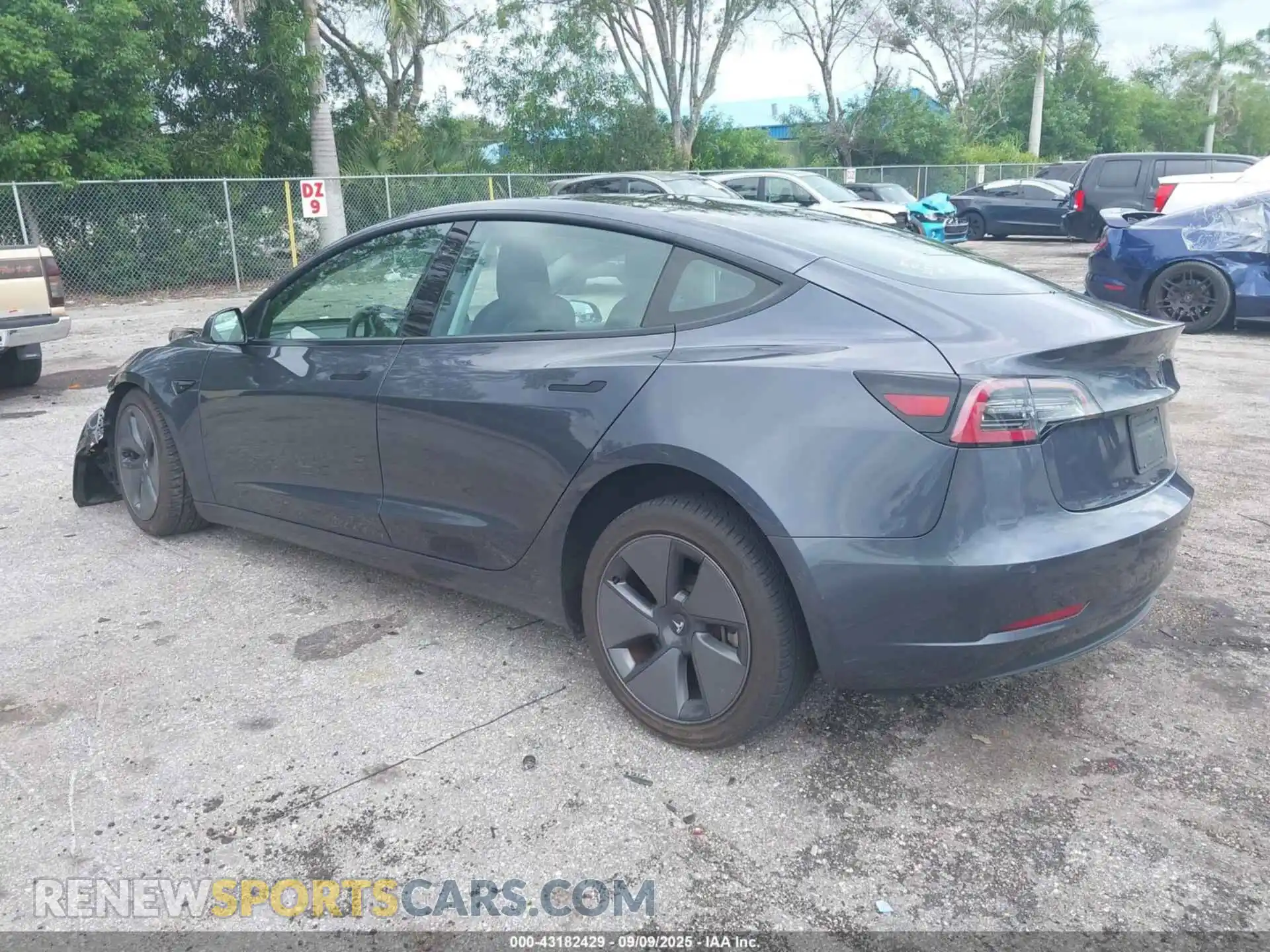 3 Photograph of a damaged car 5YJ3E1EA1MF077795 TESLA MODEL 3 2021