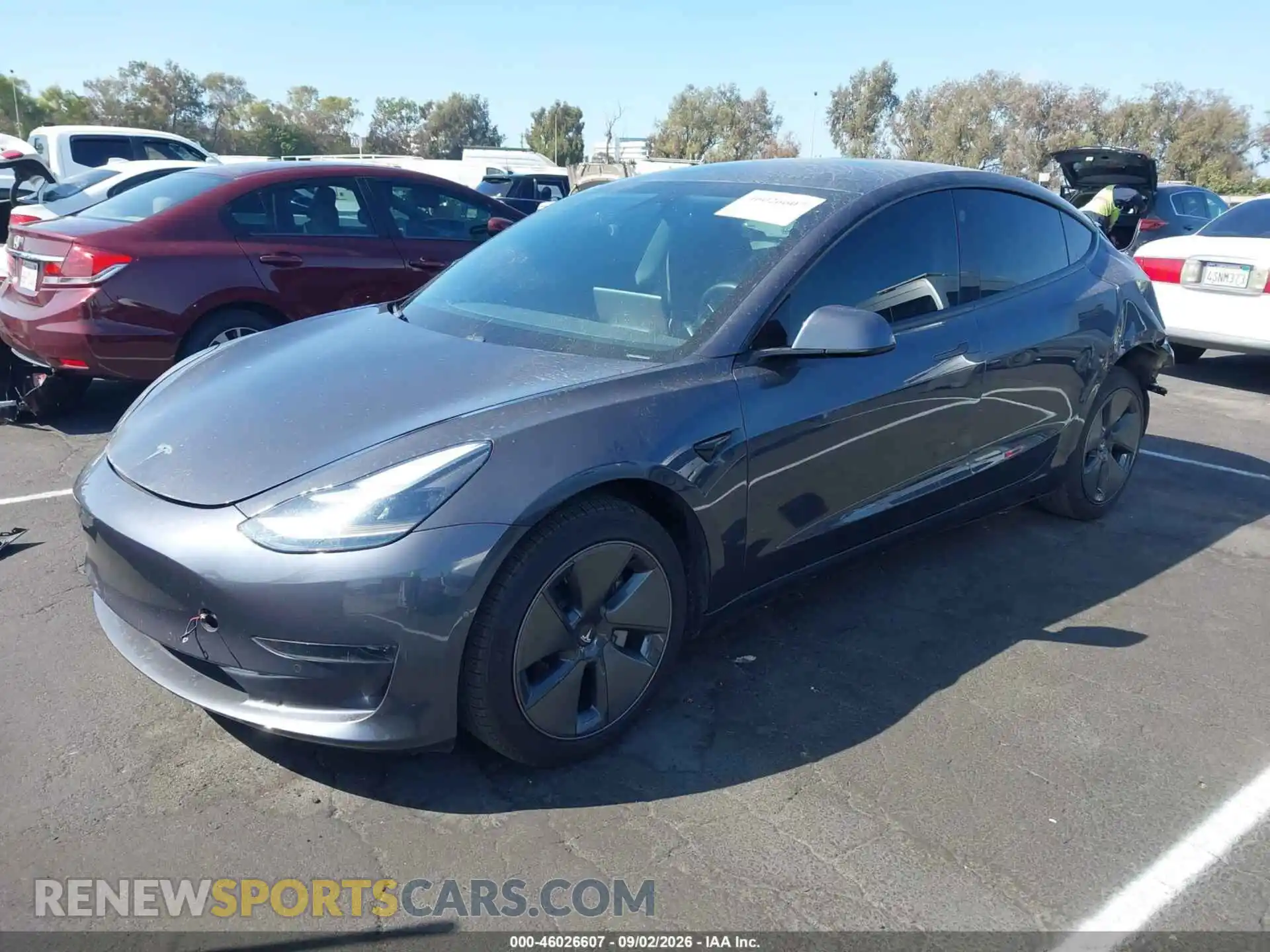 2 Фотография поврежденного автомобиля 5YJ3E1EA1MF083547 TESLA MODEL 3 2021