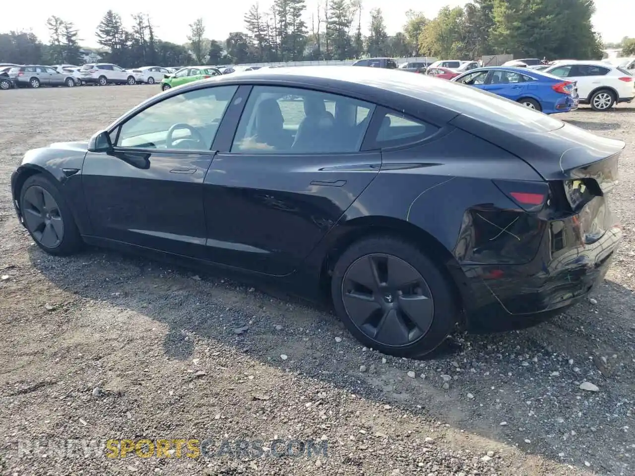 2 Photograph of a damaged car 5YJ3E1EA1MF084245 TESLA MODEL 3 2021