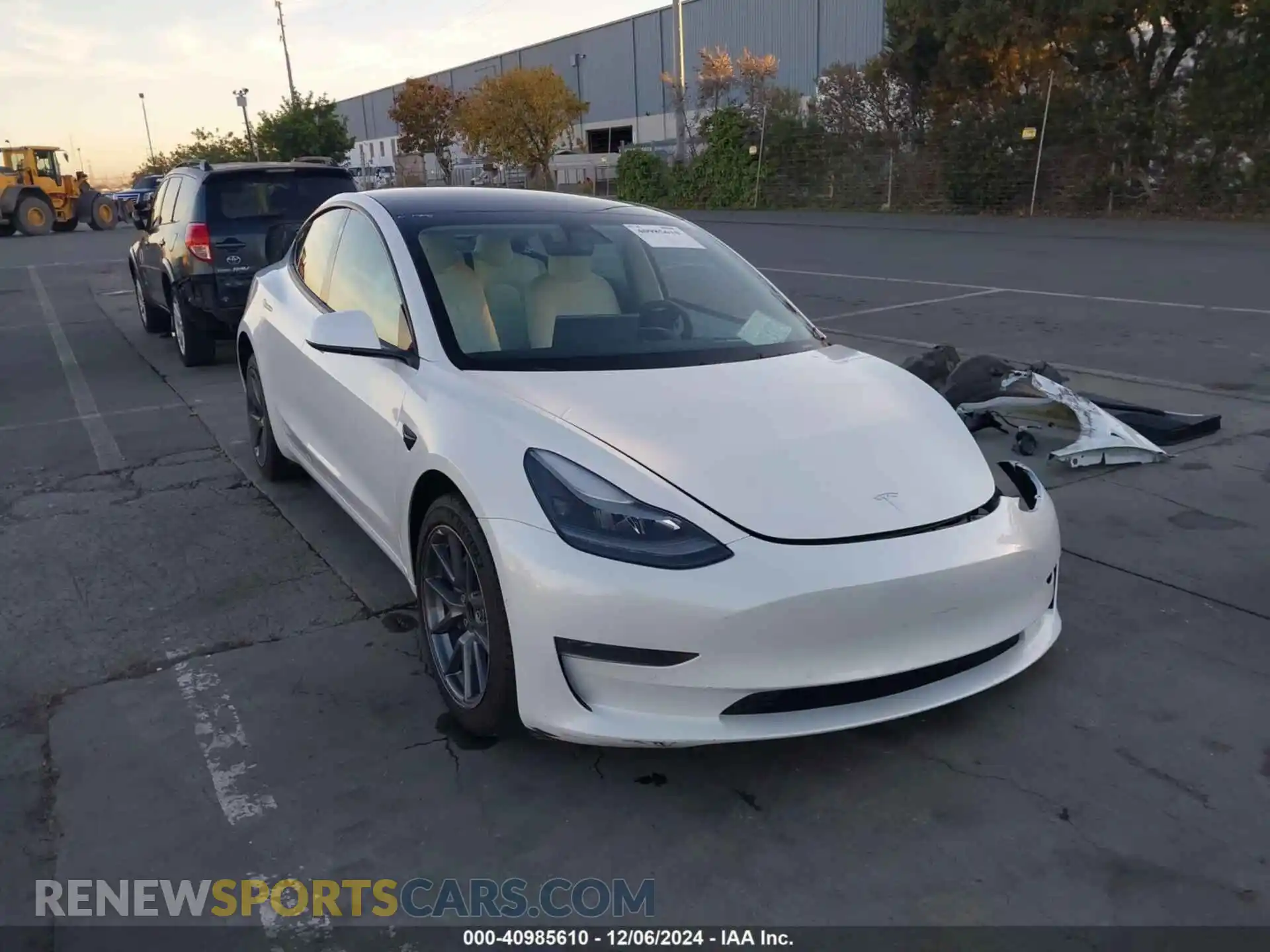 1 Photograph of a damaged car 5YJ3E1EA1MF093771 TESLA MODEL 3 2021