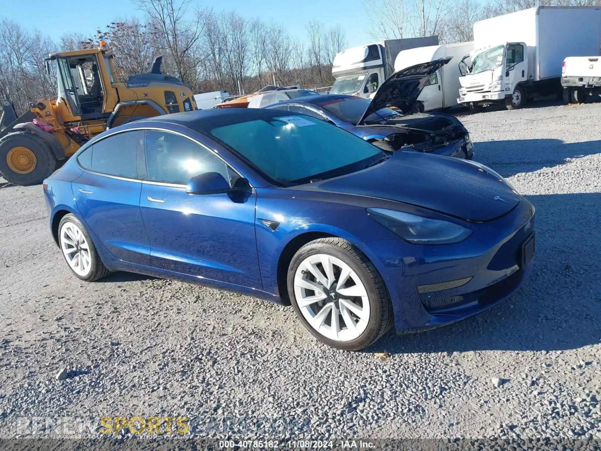 1 Photograph of a damaged car 5YJ3E1EA1MF098579 TESLA MODEL 3 2021