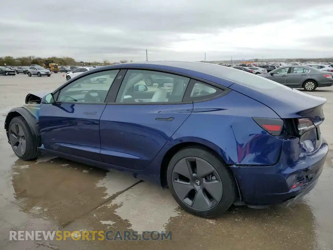 2 Photograph of a damaged car 5YJ3E1EA1MF848370 TESLA MODEL 3 2021