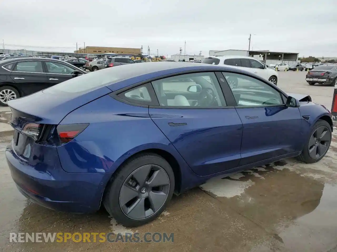 3 Photograph of a damaged car 5YJ3E1EA1MF848370 TESLA MODEL 3 2021