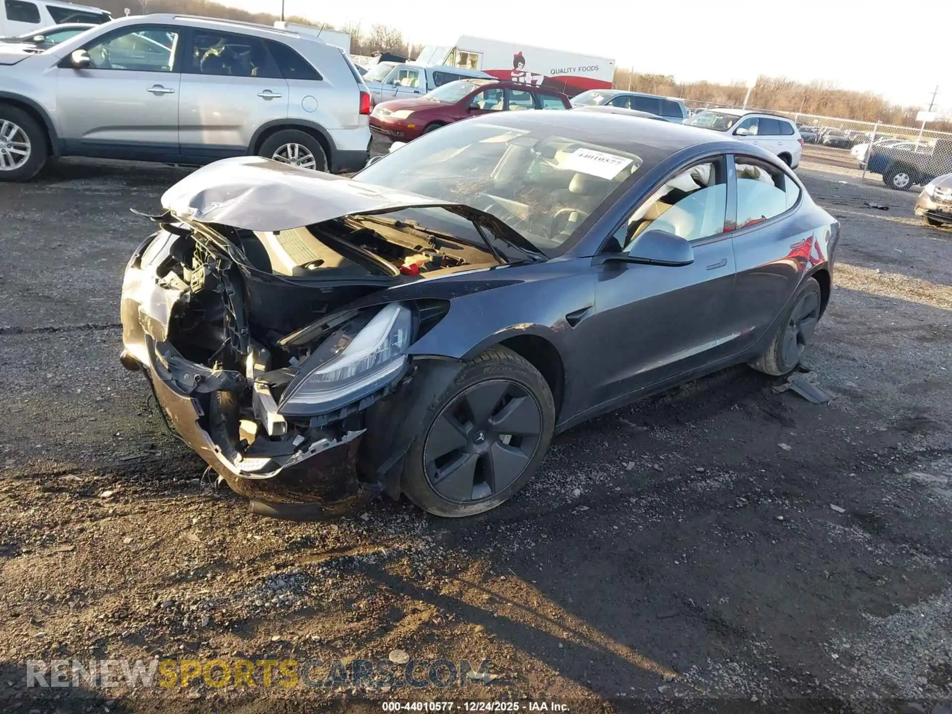 2 Photograph of a damaged car 5YJ3E1EA1MF850961 TESLA MODEL 3 2021
