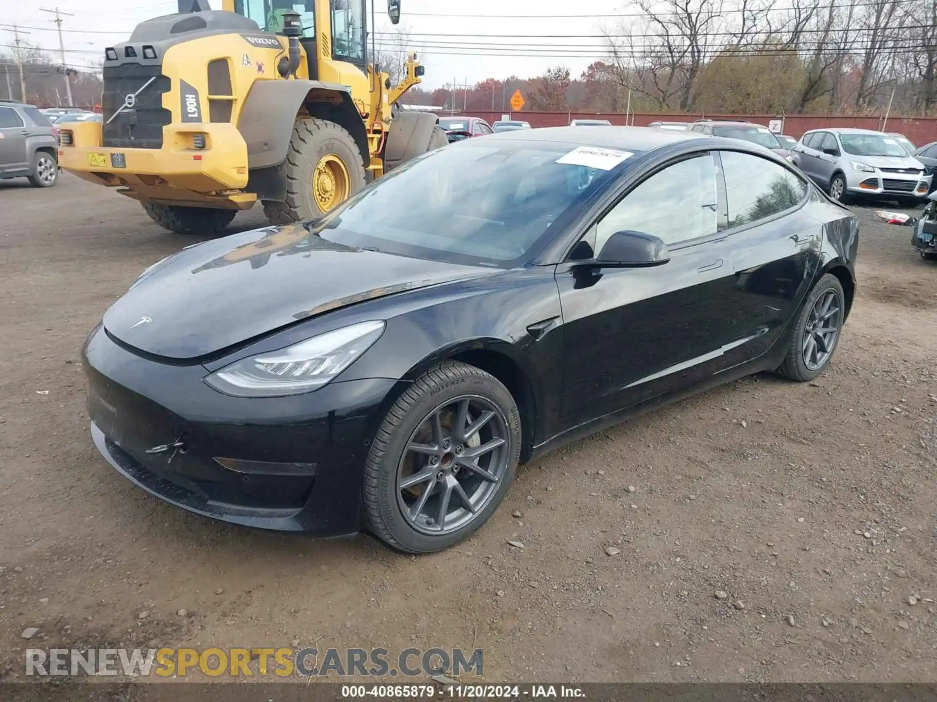 2 fotografías del automóvil dañado 5YJ3E1EA1MF854931 TESLA MODEL 3 2021