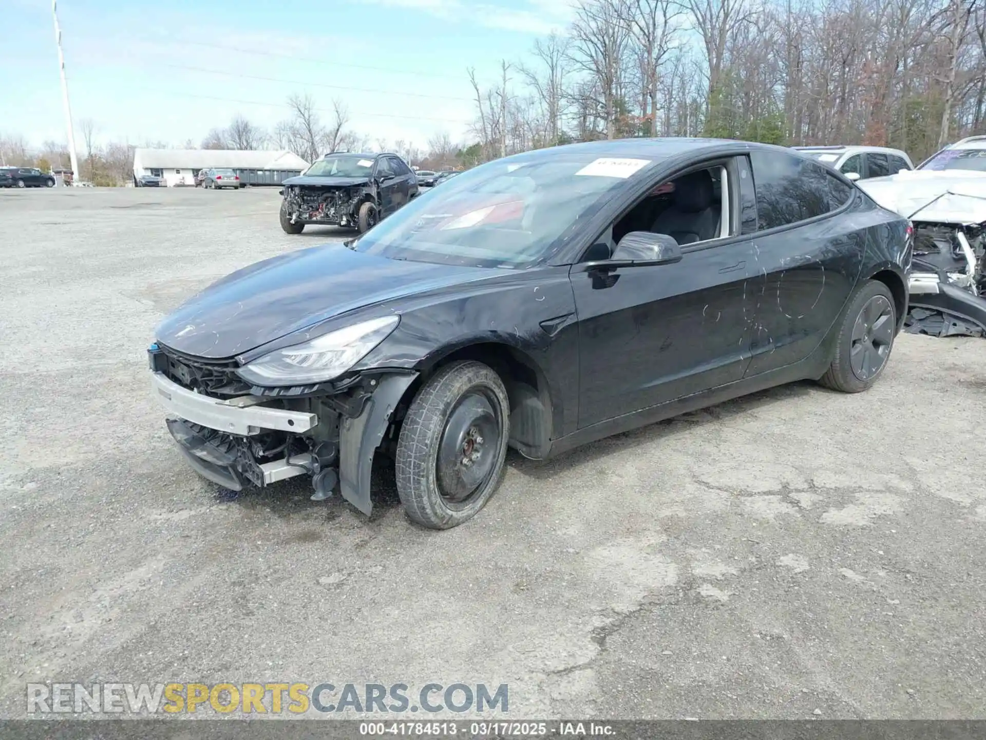 2 Photograph of a damaged car 5YJ3E1EA1MF857568 TESLA MODEL 3 2021
