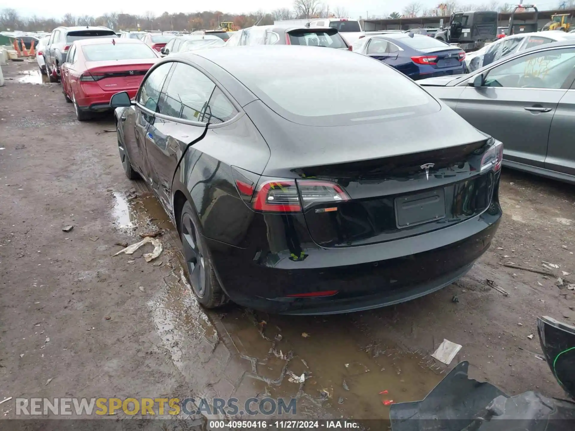 3 Photograph of a damaged car 5YJ3E1EA1MF859319 TESLA MODEL 3 2021
