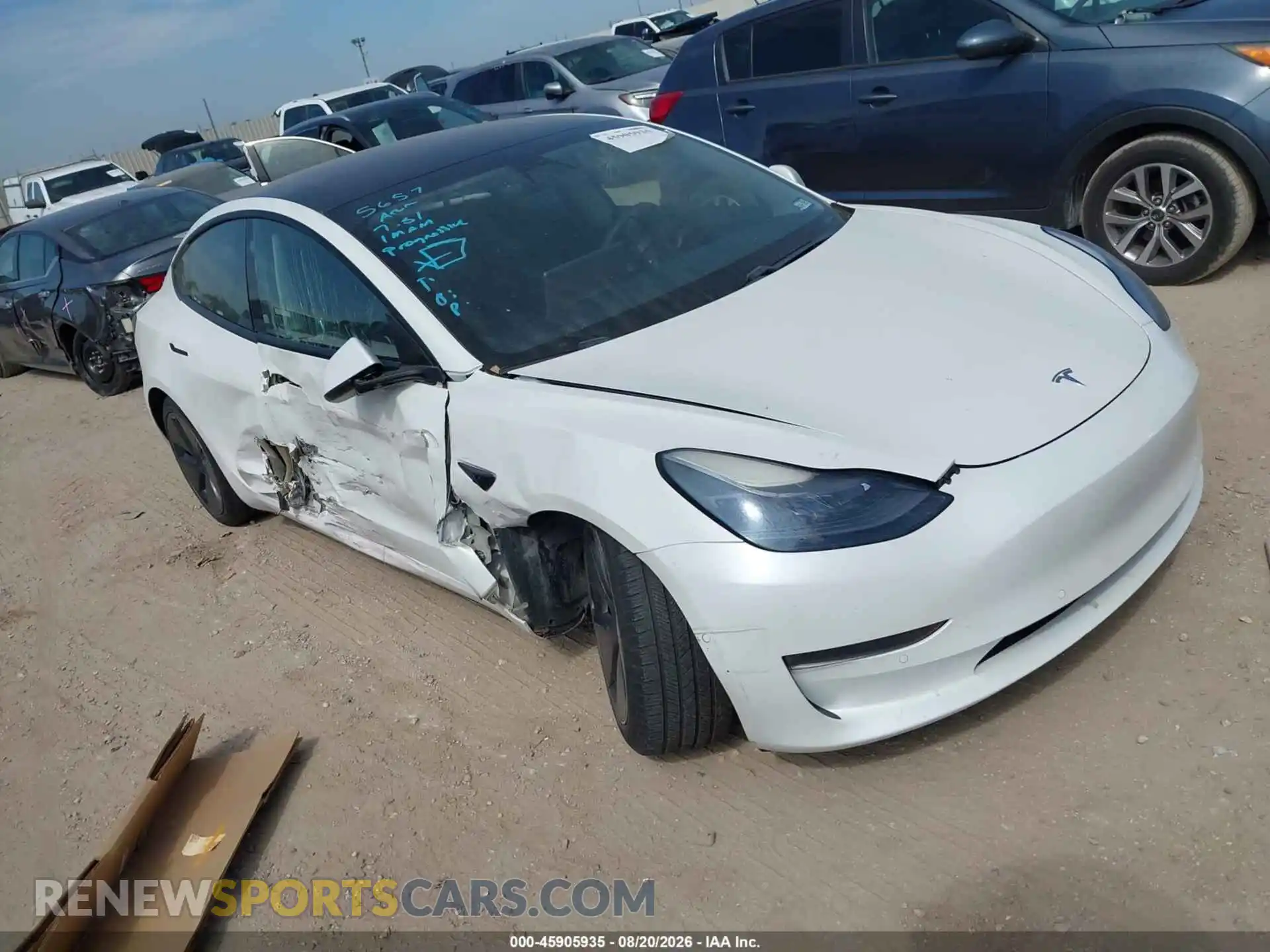 1 Фотография поврежденного автомобиля 5YJ3E1EA1MF866626 TESLA MODEL 3 2021