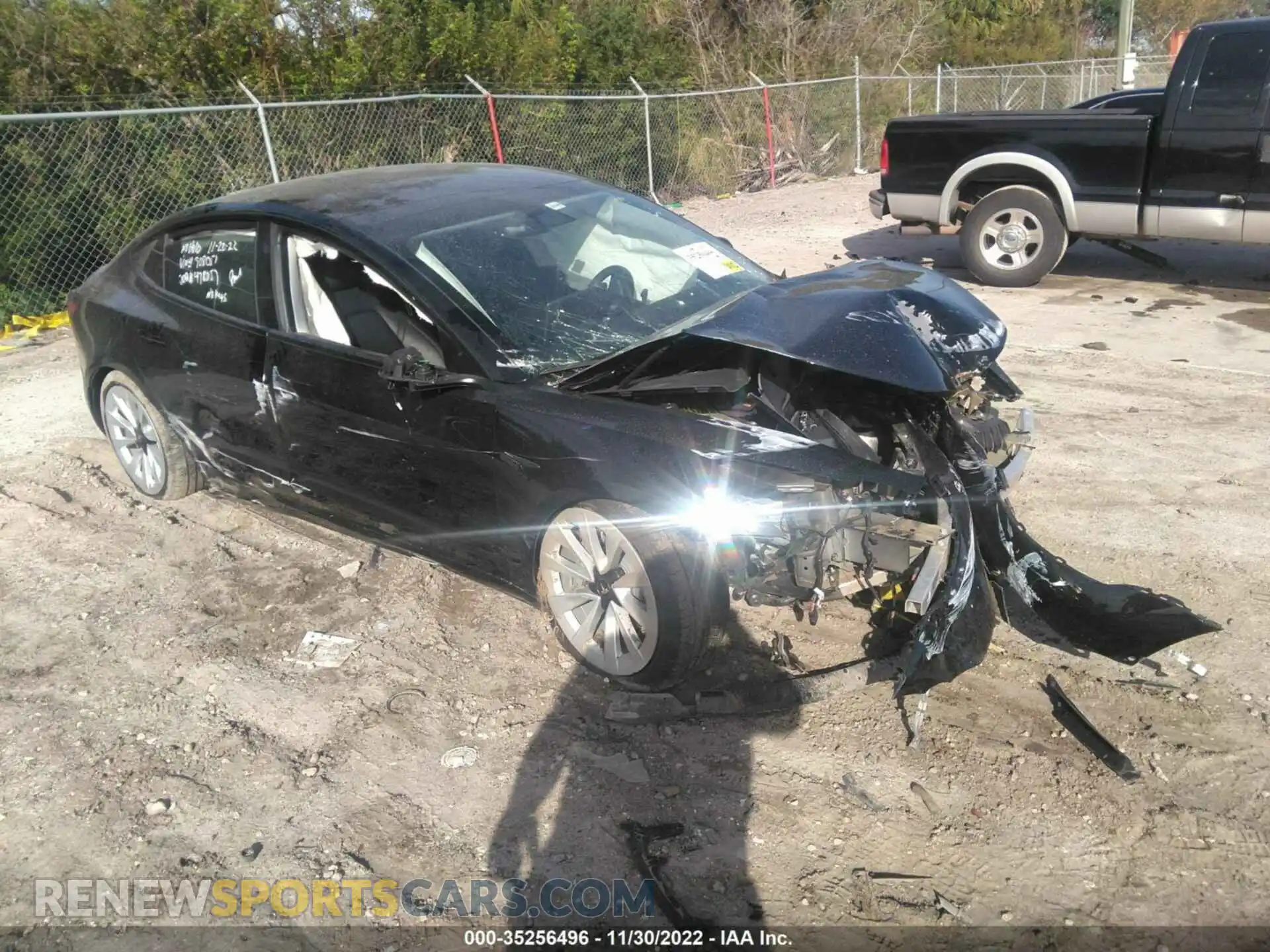 1 Photograph of a damaged car 5YJ3E1EA1MF908051 TESLA MODEL 3 2021