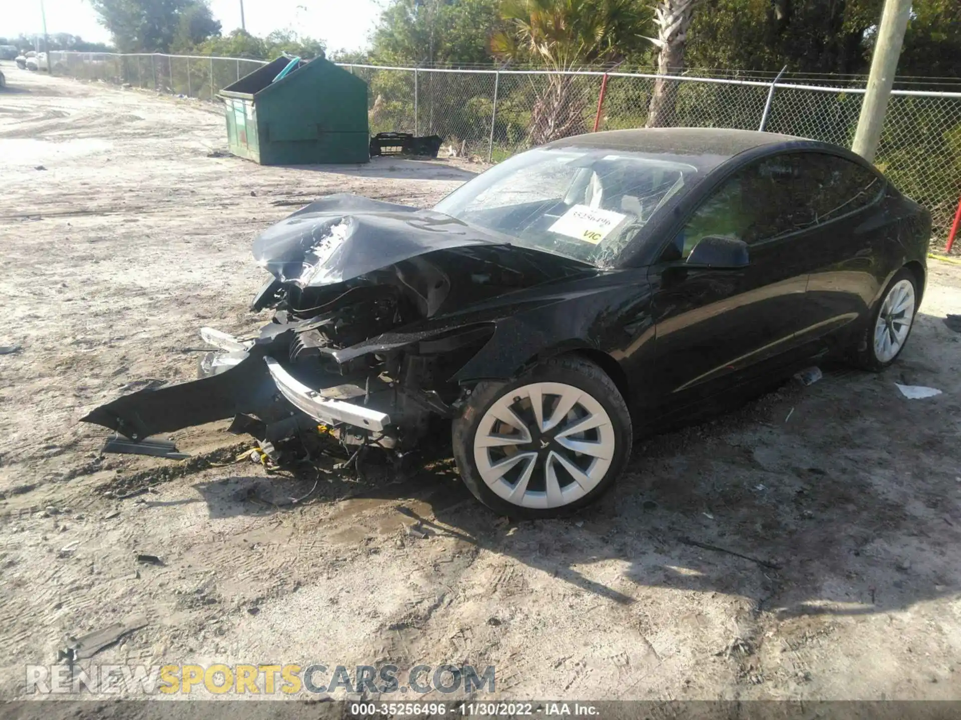 2 Photograph of a damaged car 5YJ3E1EA1MF908051 TESLA MODEL 3 2021