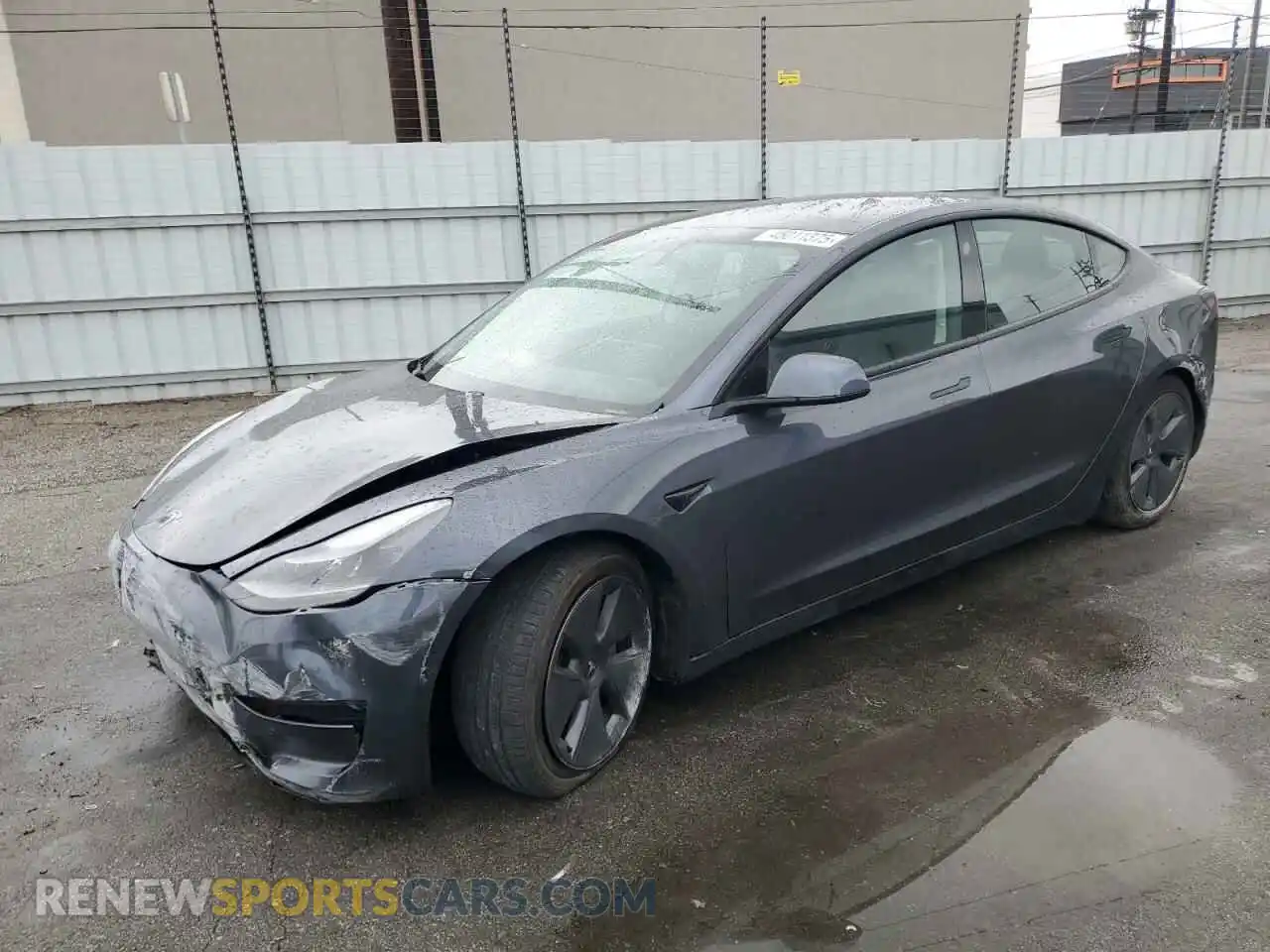 1 fotografías del automóvil dañado 5YJ3E1EA1MF911340 TESLA MODEL 3 2021