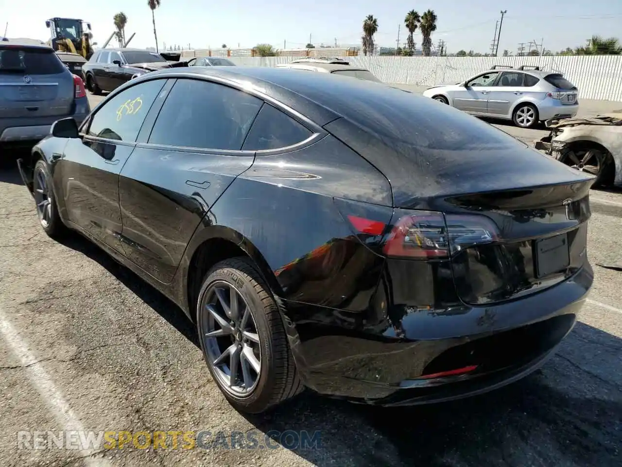 3 Photograph of a damaged car 5YJ3E1EA1MF915145 TESLA MODEL 3 2021