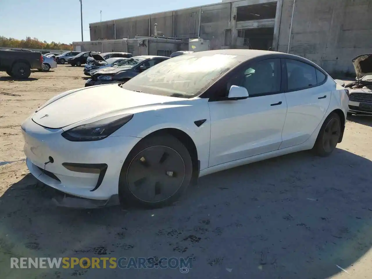 1 Photograph of a damaged car 5YJ3E1EA1MF920524 TESLA MODEL 3 2021