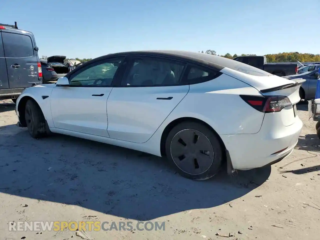 2 Photograph of a damaged car 5YJ3E1EA1MF920524 TESLA MODEL 3 2021