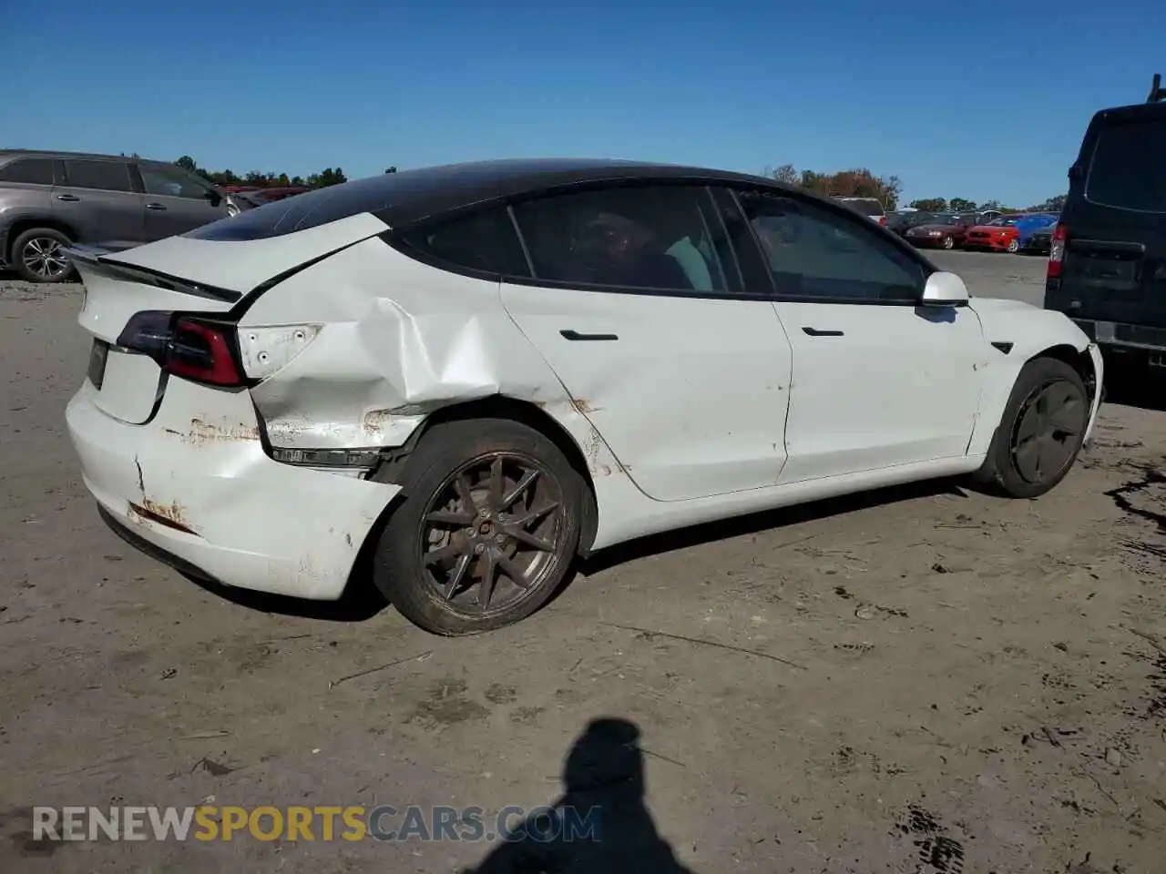 3 Photograph of a damaged car 5YJ3E1EA1MF920524 TESLA MODEL 3 2021