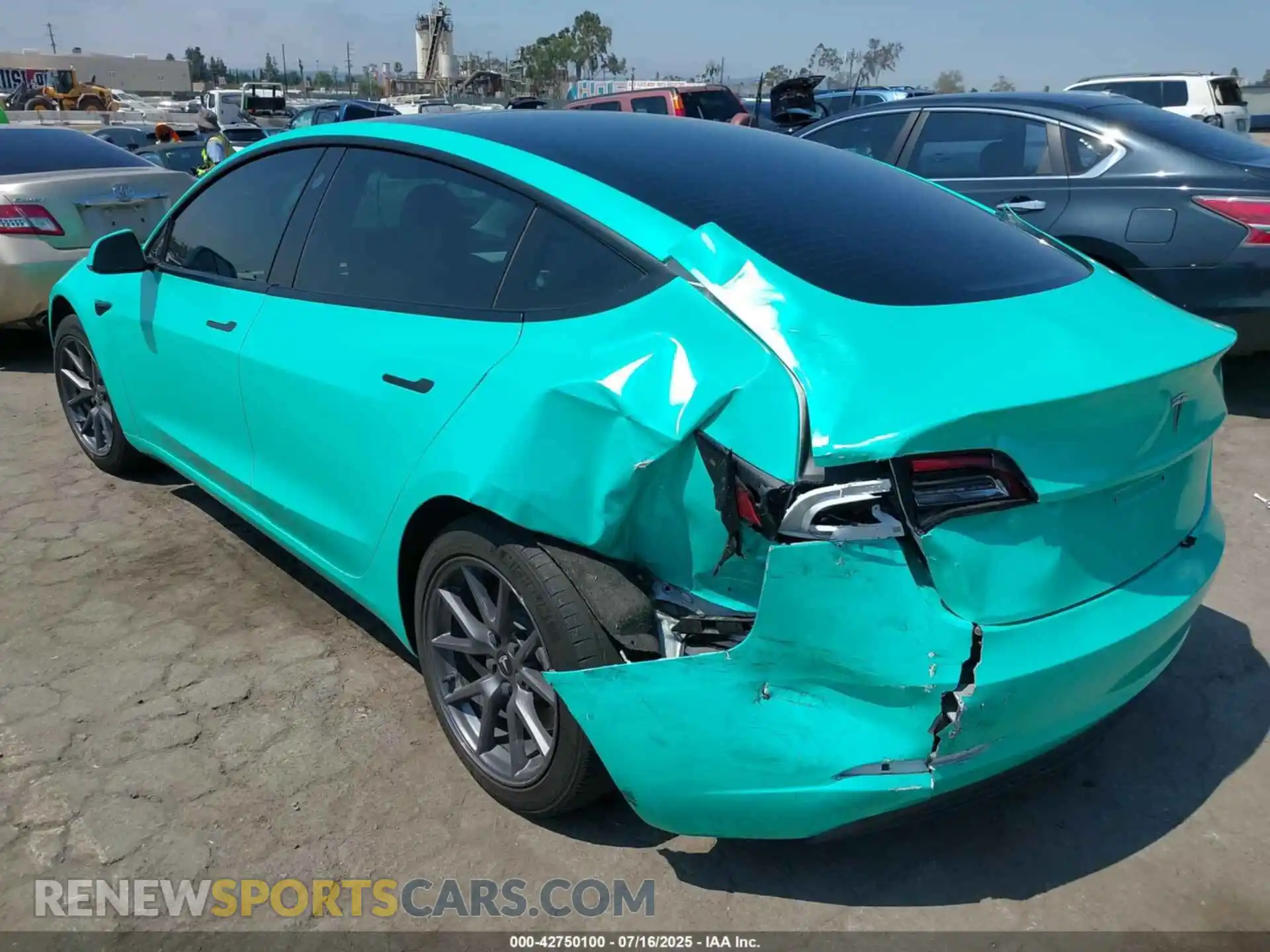 3 Photograph of a damaged car 5YJ3E1EA1MF921673 TESLA MODEL 3 2021