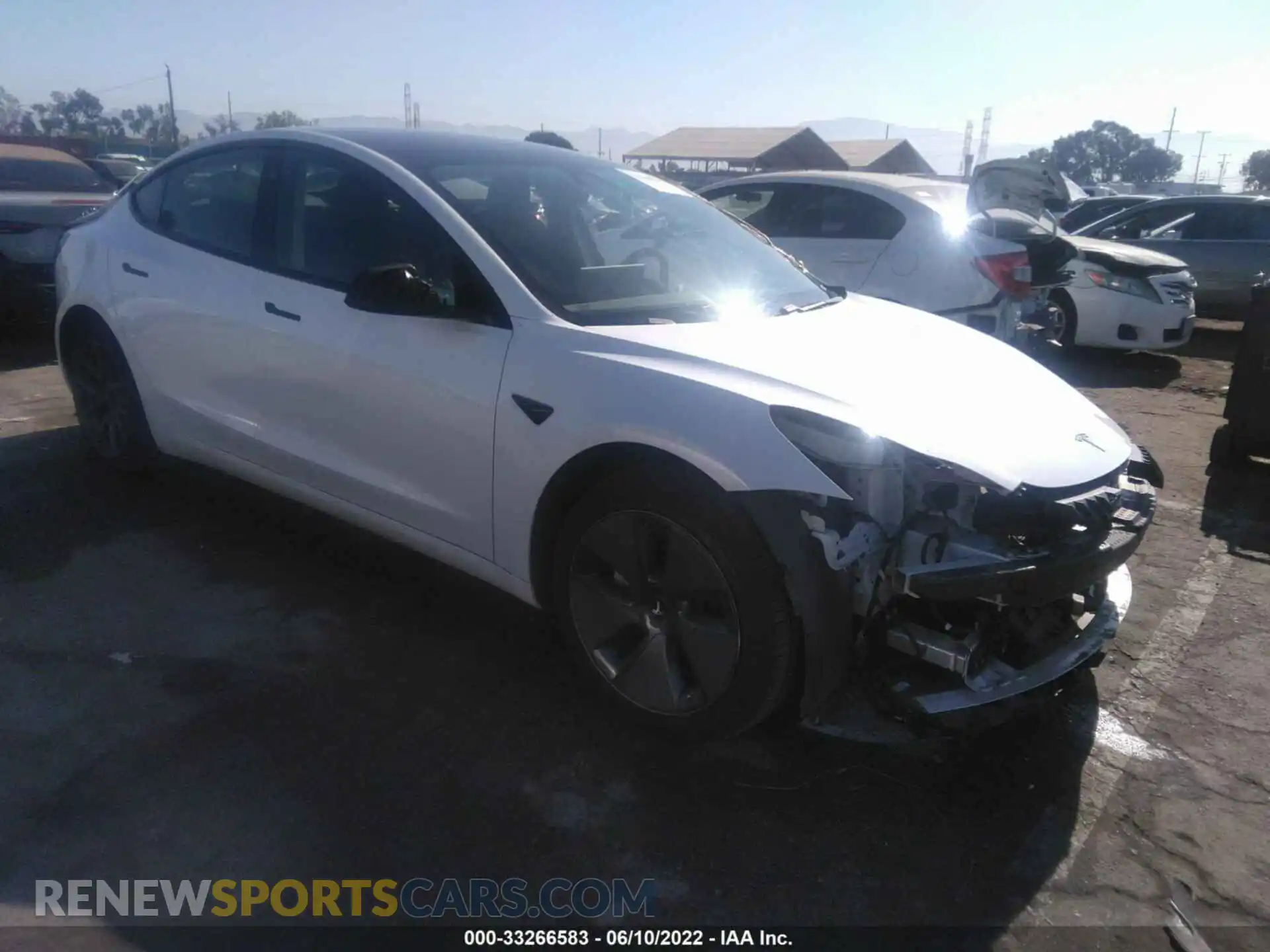 1 Photograph of a damaged car 5YJ3E1EA1MF929708 TESLA MODEL 3 2021