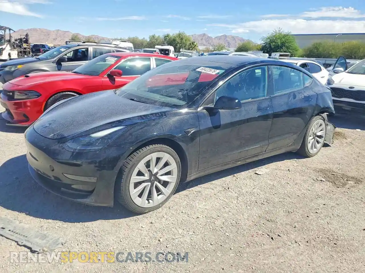 1 Photograph of a damaged car 5YJ3E1EA1MF930776 TESLA MODEL 3 2021