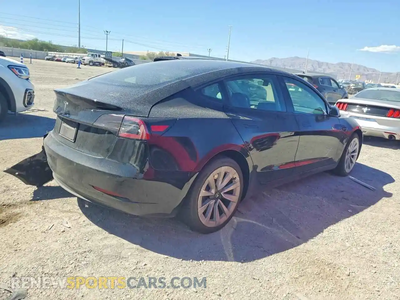 3 Photograph of a damaged car 5YJ3E1EA1MF930776 TESLA MODEL 3 2021