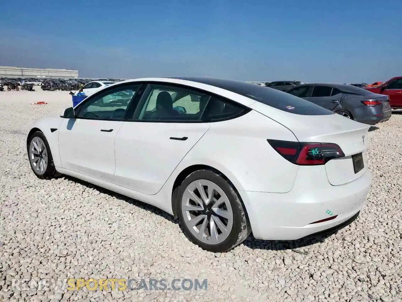 2 Photograph of a damaged car 5YJ3E1EA1MF936402 TESLA MODEL 3 2021