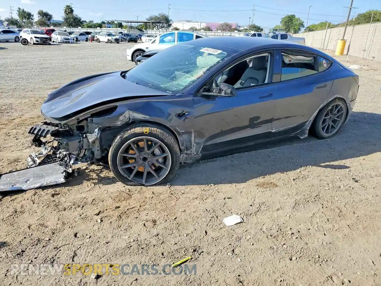 1 fotografías del automóvil dañado 5YJ3E1EA1MF940076 TESLA MODEL 3 2021