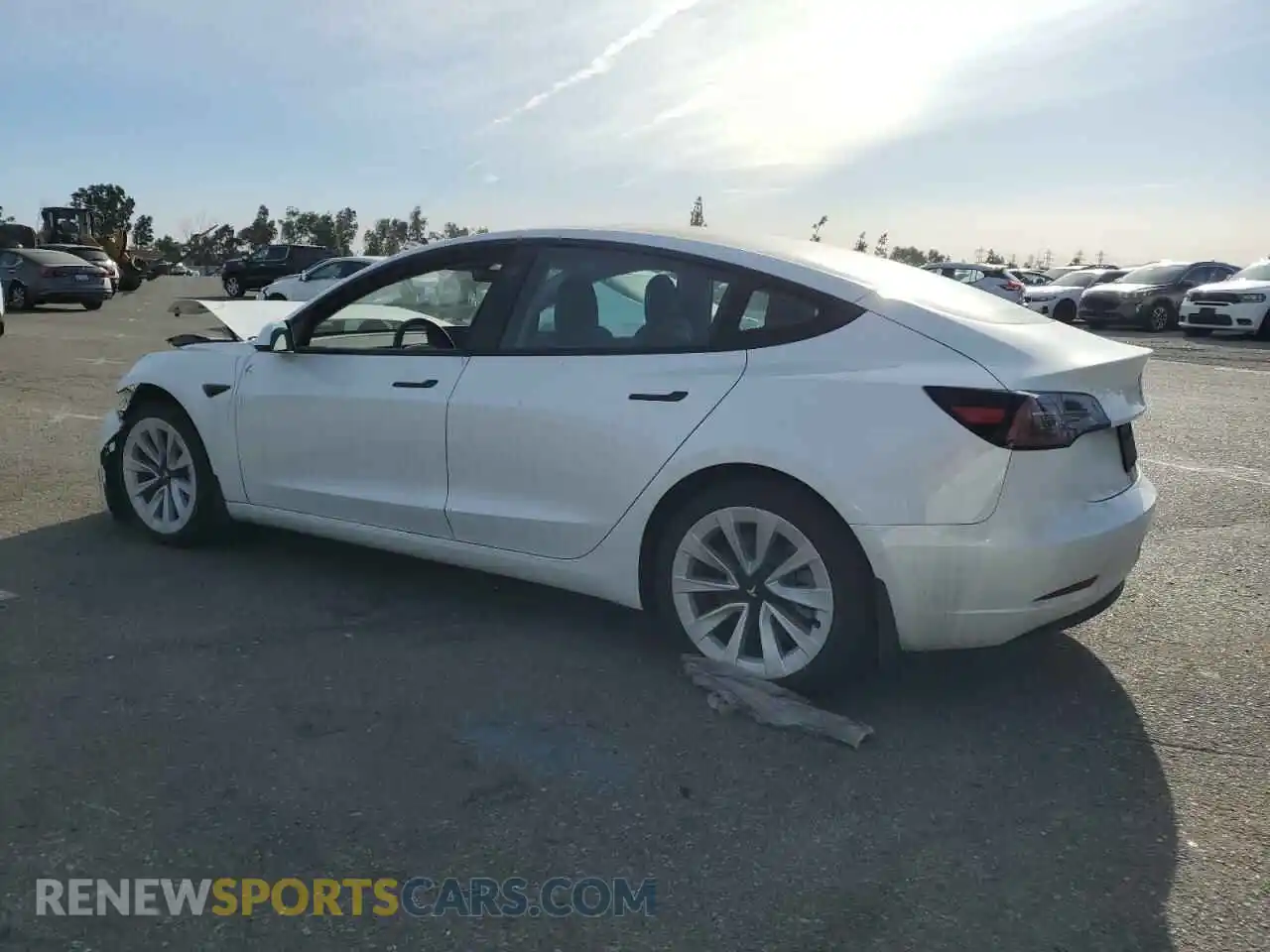 2 Photograph of a damaged car 5YJ3E1EA1MF941549 TESLA MODEL 3 2021