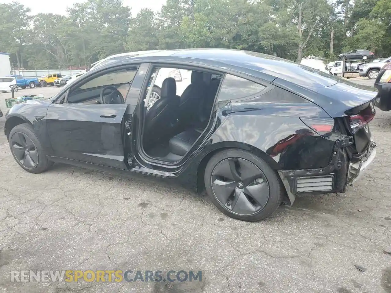 2 Photograph of a damaged car 5YJ3E1EA1MF996017 TESLA MODEL 3 2021