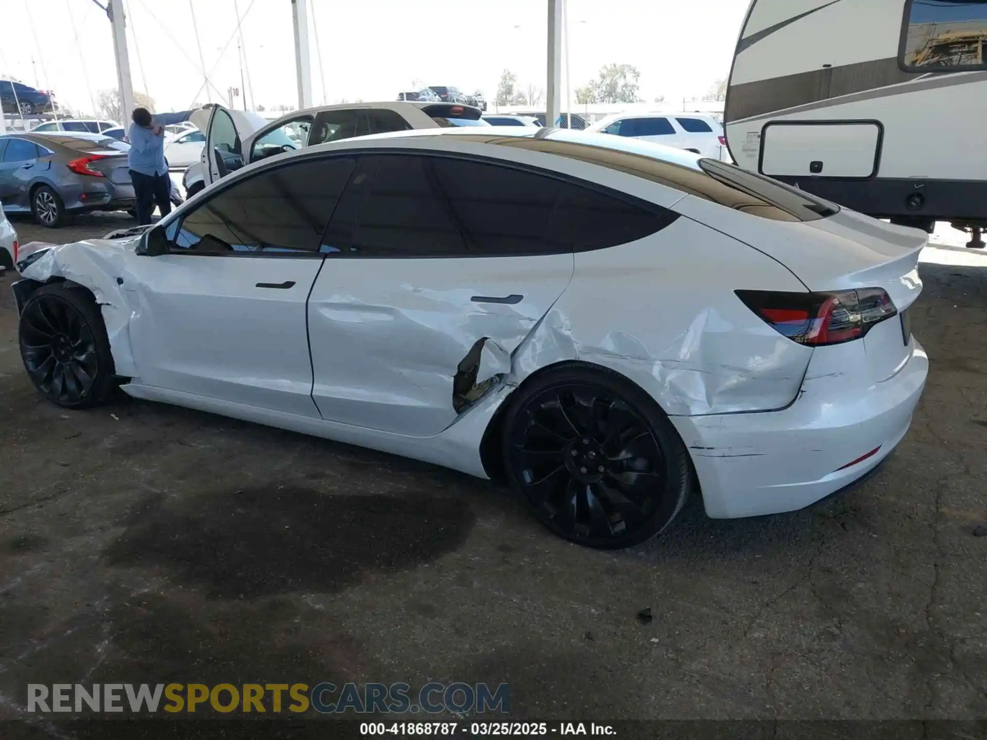 3 Photograph of a damaged car 5YJ3E1EA1MF997104 TESLA MODEL 3 2021