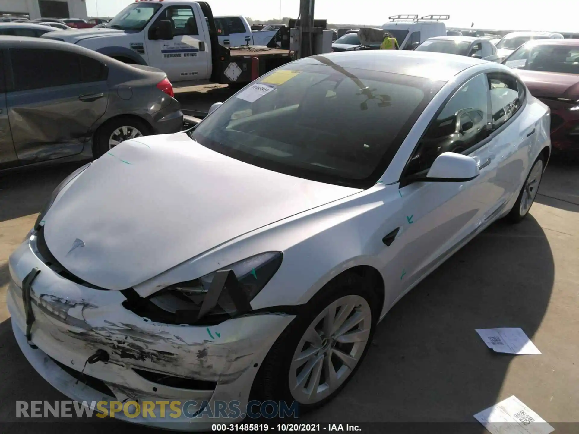 2 Фотография поврежденного автомобиля 5YJ3E1EA1MF998382 TESLA MODEL 3 2021