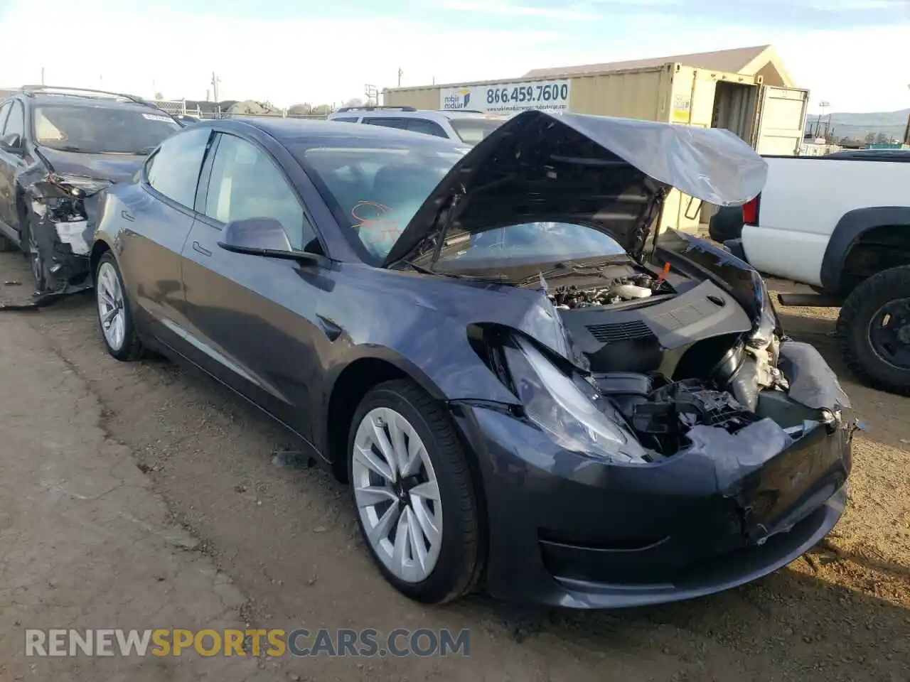 1 fotografías del automóvil dañado 5YJ3E1EA2MF001406 TESLA MODEL 3 2021