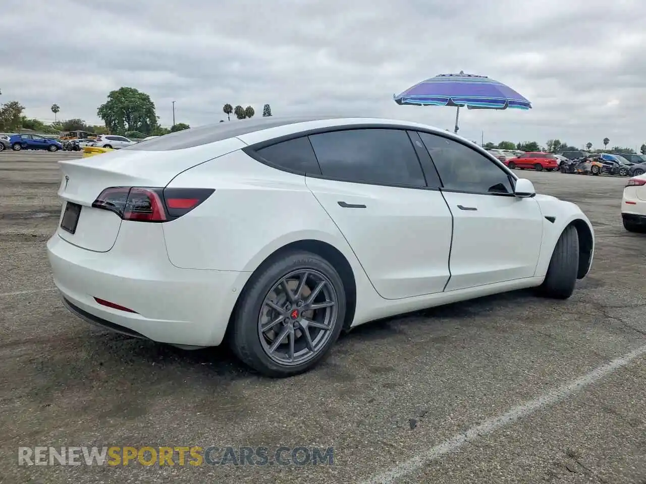 3 Photograph of a damaged car 5YJ3E1EA2MF002782 TESLA MODEL 3 2021