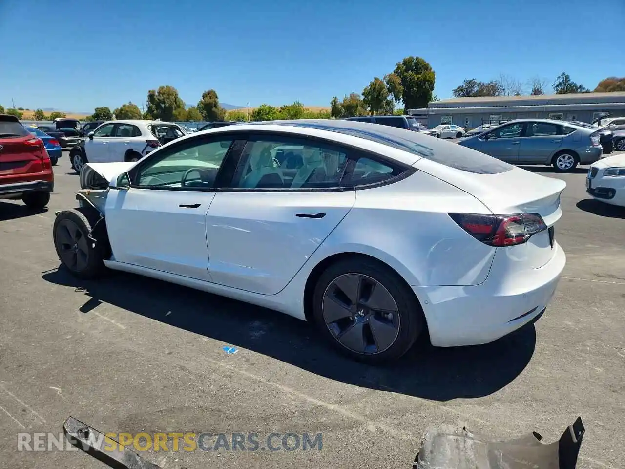 2 Фотография поврежденного автомобиля 5YJ3E1EA2MF019016 TESLA MODEL 3 2021