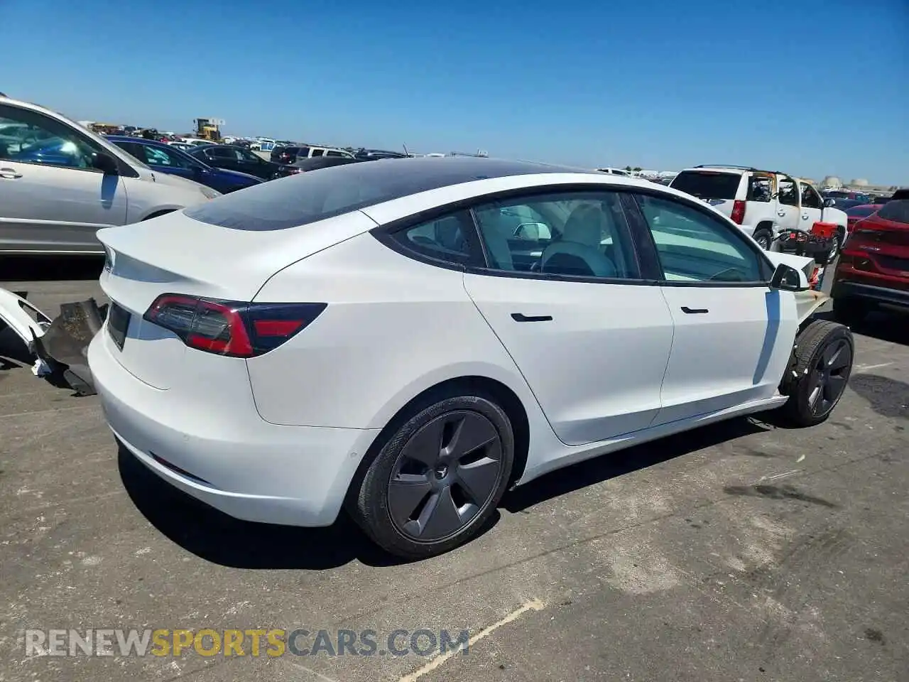 3 Фотография поврежденного автомобиля 5YJ3E1EA2MF019016 TESLA MODEL 3 2021