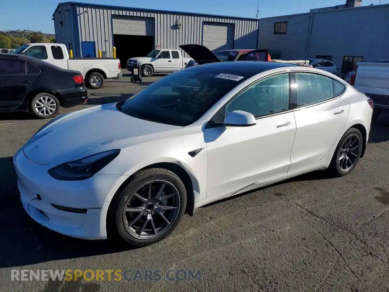 1 fotografías del automóvil dañado 5YJ3E1EA2MF051643 TESLA MODEL 3 2021