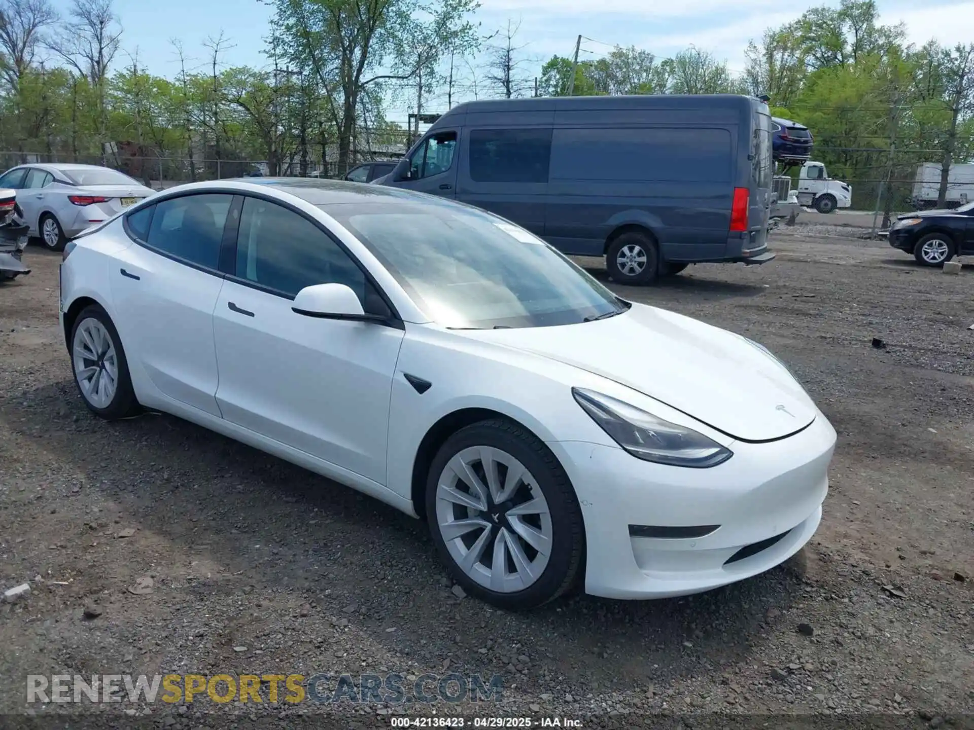 1 Photograph of a damaged car 5YJ3E1EA2MF063761 TESLA MODEL 3 2021