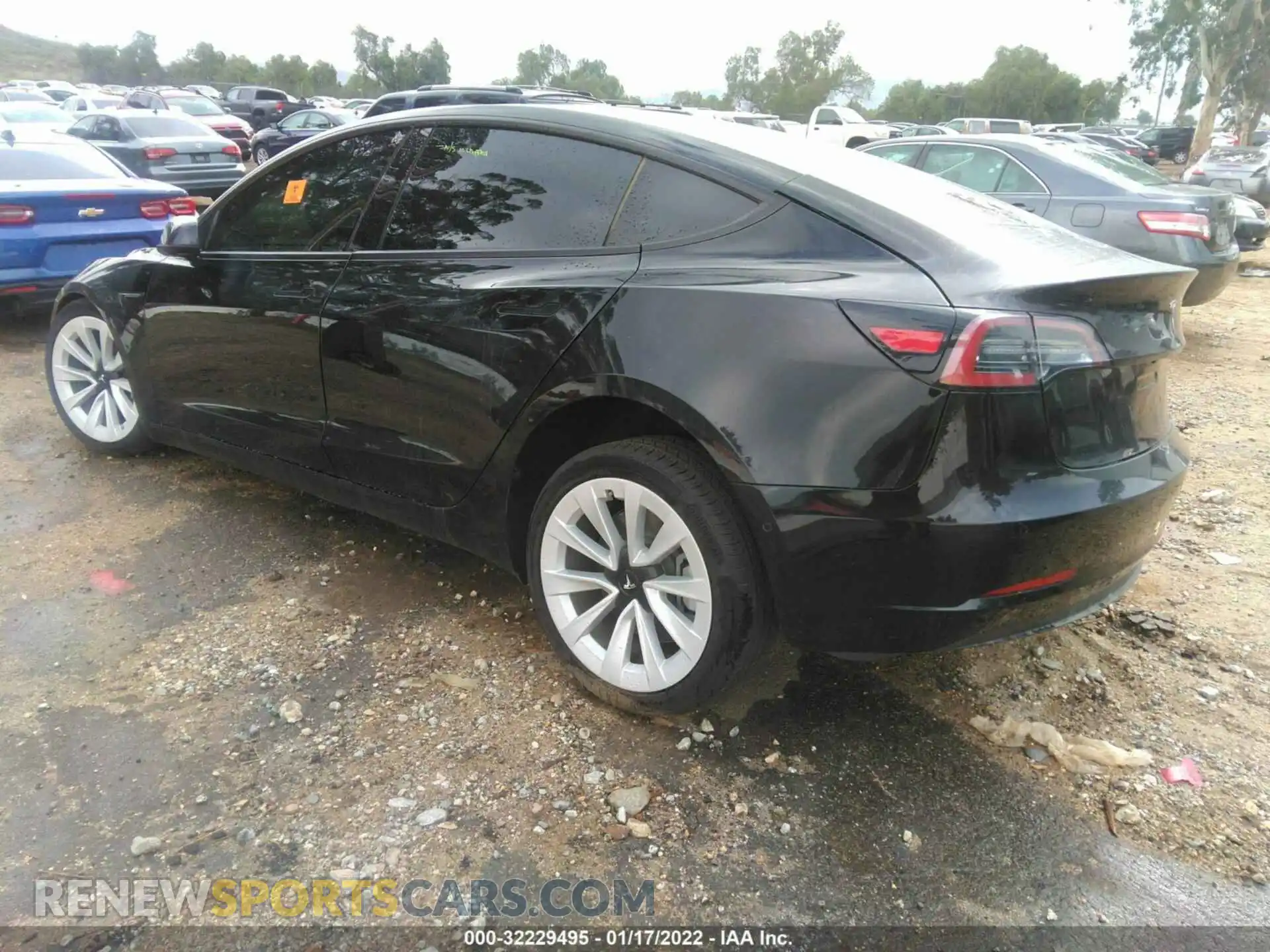 3 Photograph of a damaged car 5YJ3E1EA2MF065090 TESLA MODEL 3 2021