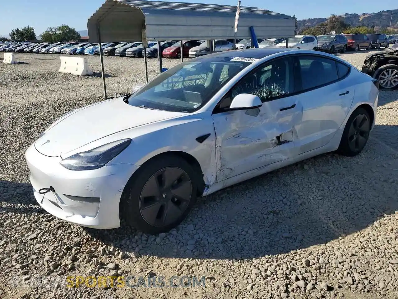 1 fotografías del automóvil dañado 5YJ3E1EA2MF074923 TESLA MODEL 3 2021