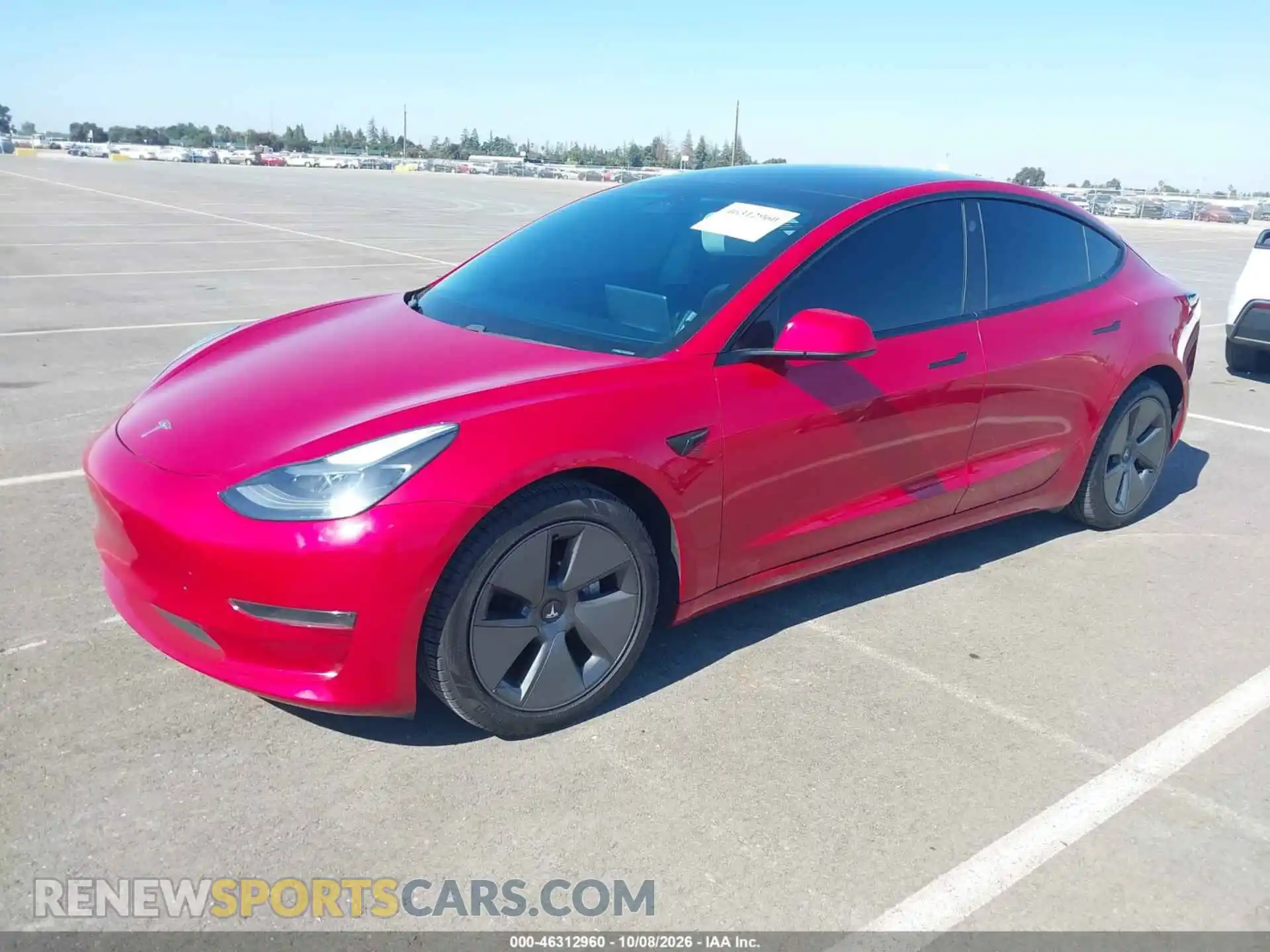 2 Photograph of a damaged car 5YJ3E1EA2MF075635 TESLA MODEL 3 2021
