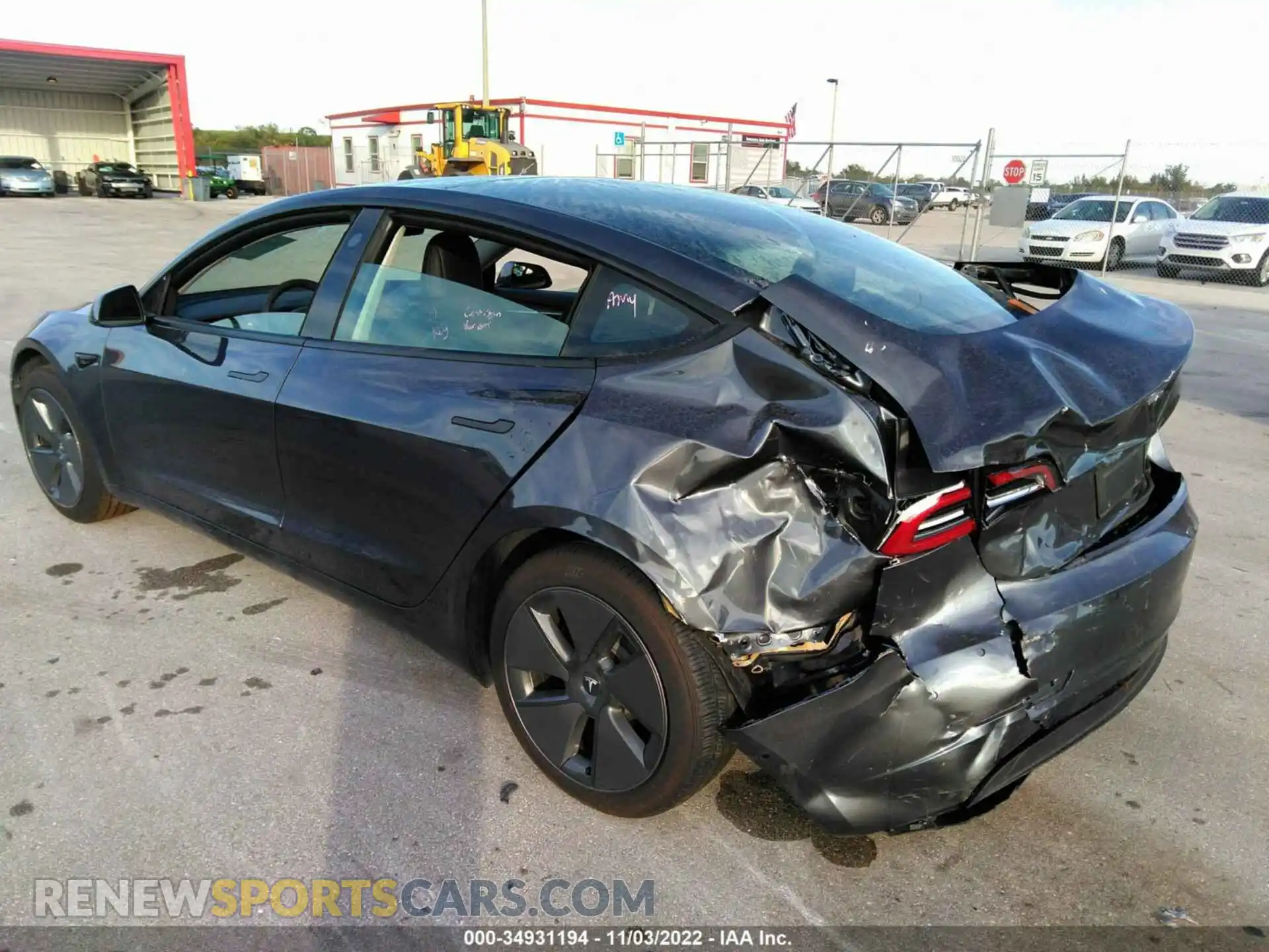 3 Photograph of a damaged car 5YJ3E1EA2MF083976 TESLA MODEL 3 2021
