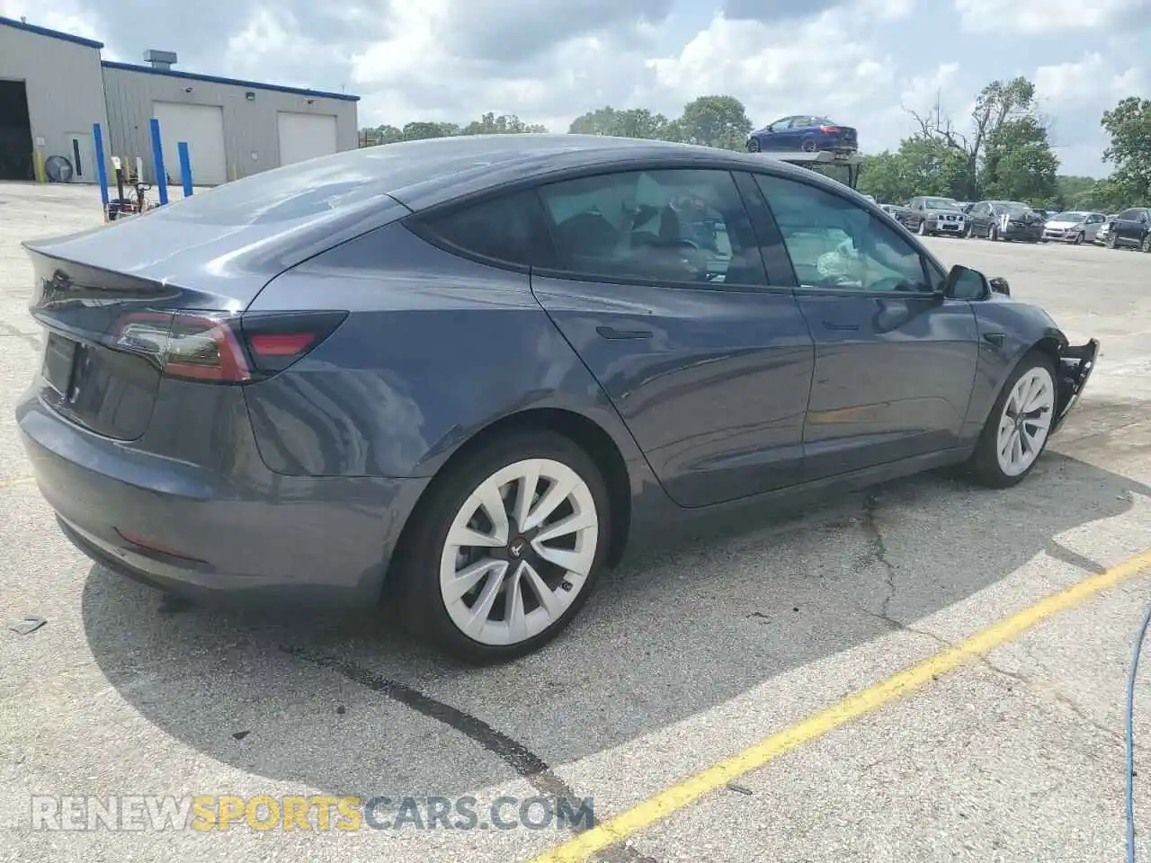 3 Photograph of a damaged car 5YJ3E1EA2MF090667 TESLA MODEL 3 2021