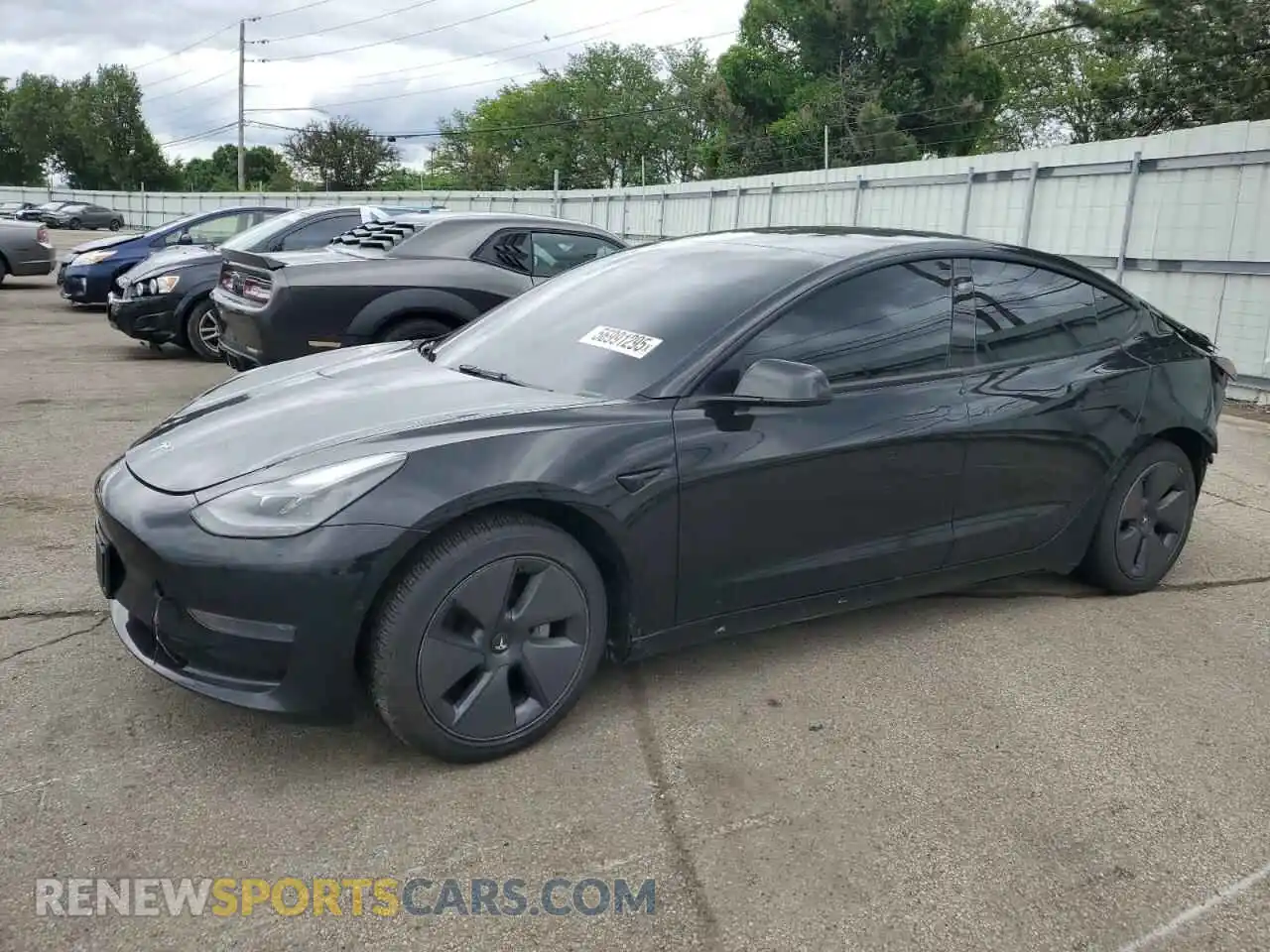1 Photograph of a damaged car 5YJ3E1EA2MF091740 TESLA MODEL 3 2021