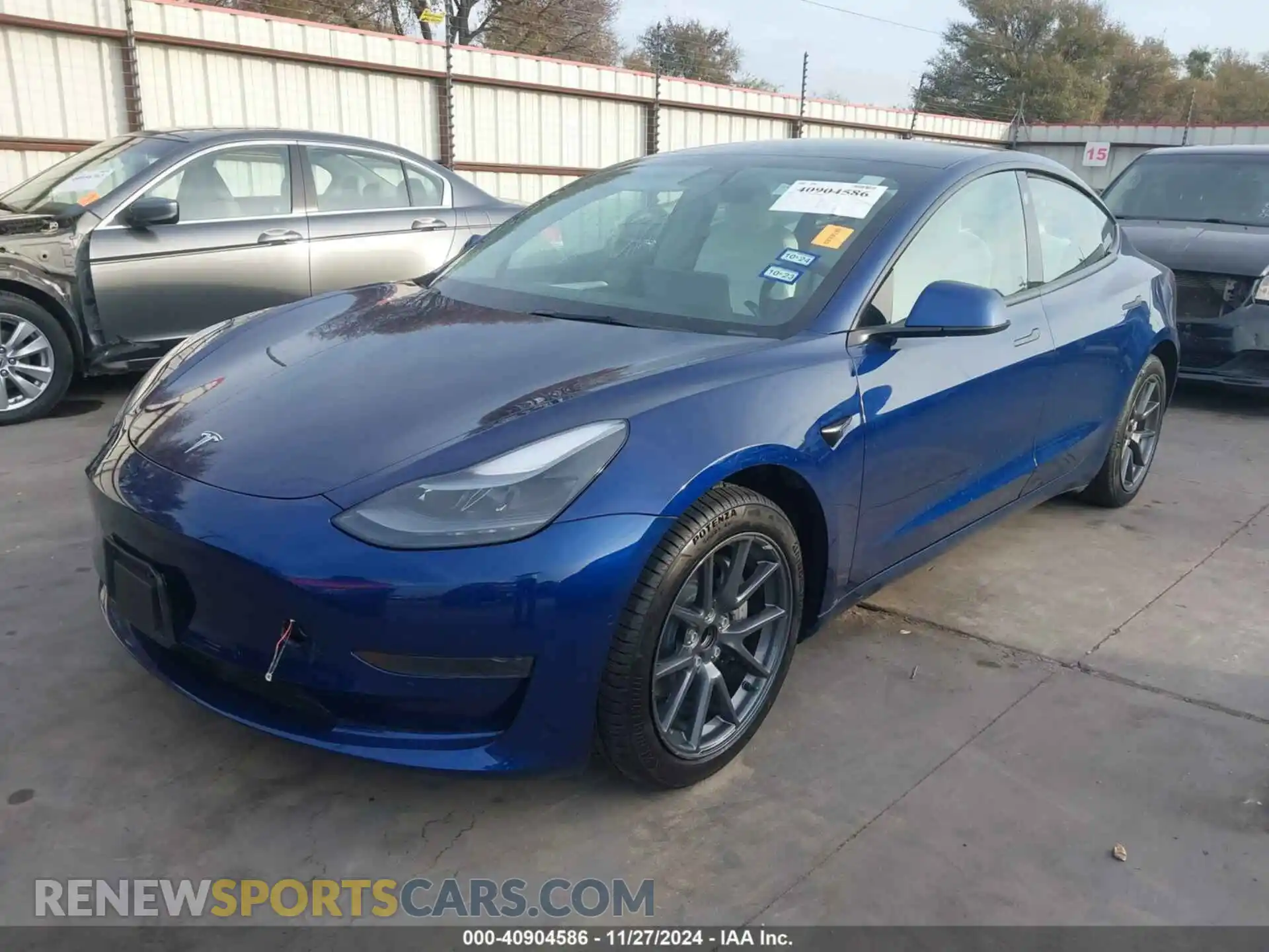 2 Photograph of a damaged car 5YJ3E1EA2MF092676 TESLA MODEL 3 2021