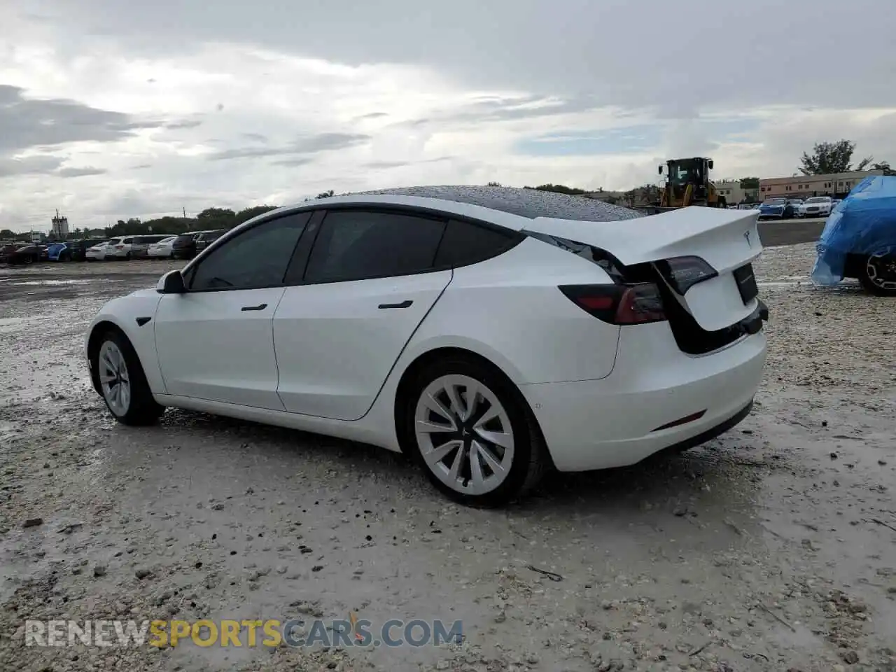 2 Photograph of a damaged car 5YJ3E1EA2MF098543 TESLA MODEL 3 2021