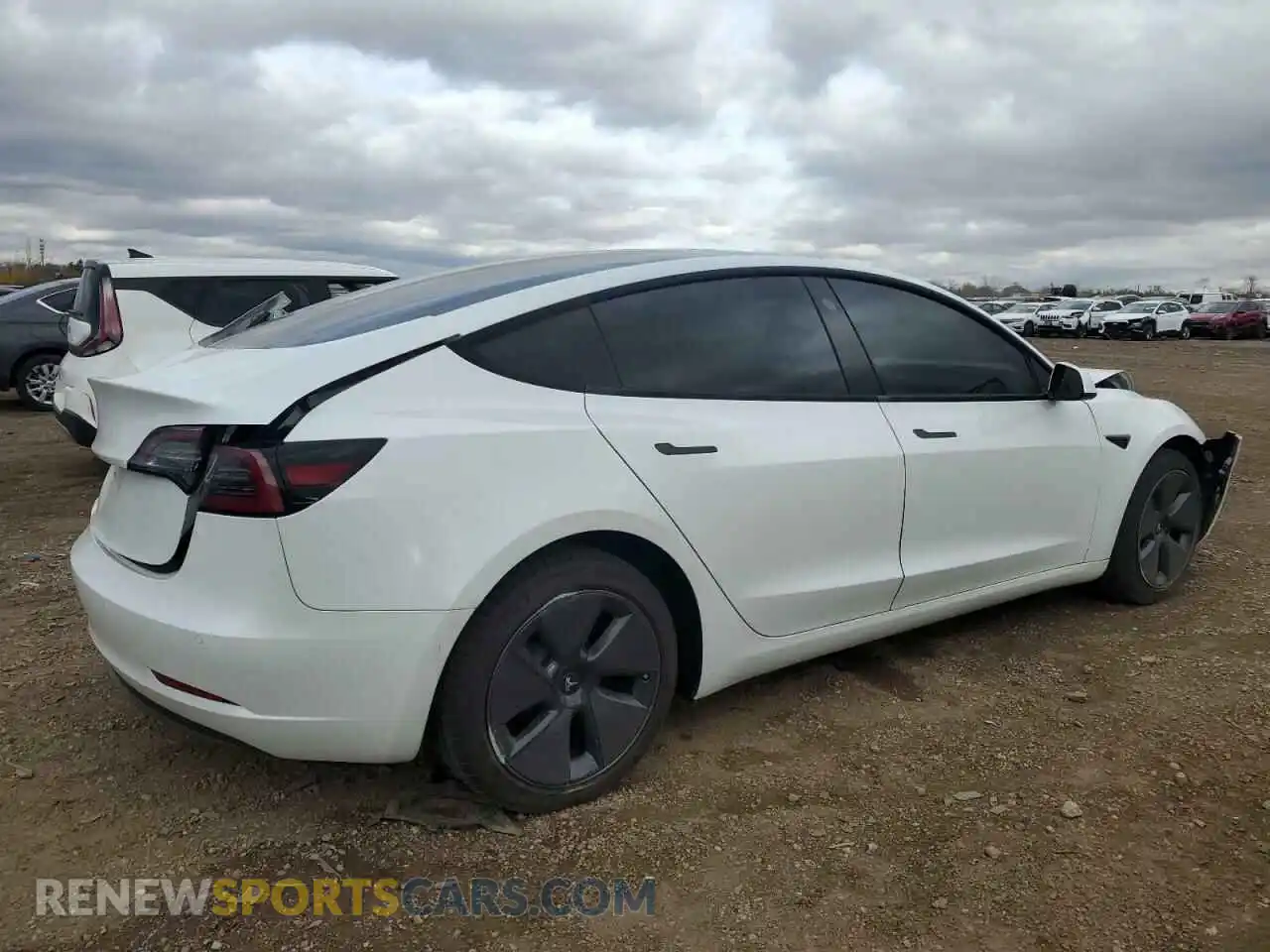 3 Photograph of a damaged car 5YJ3E1EA2MF853738 TESLA MODEL 3 2021