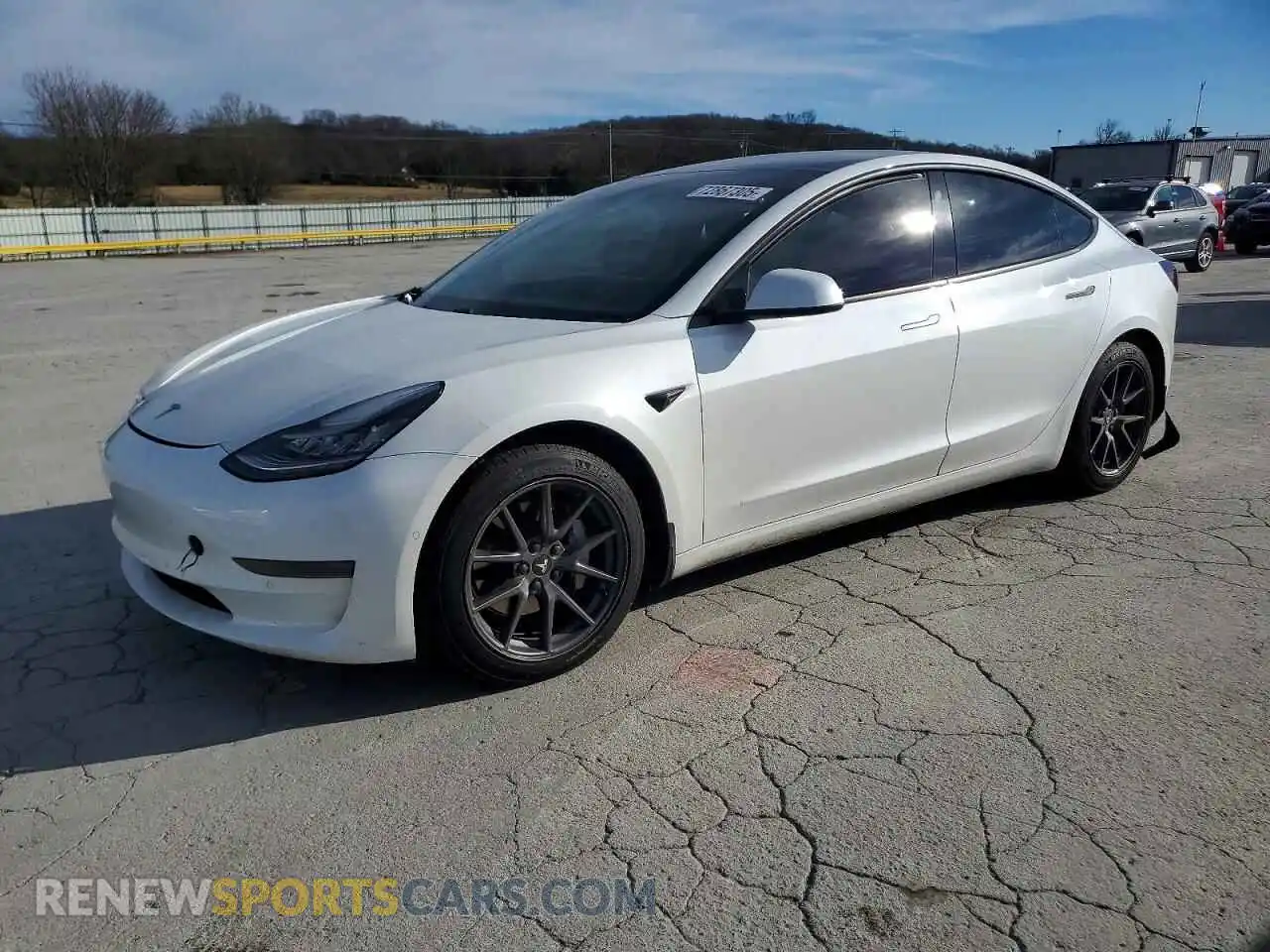 1 Photograph of a damaged car 5YJ3E1EA2MF854341 TESLA MODEL 3 2021