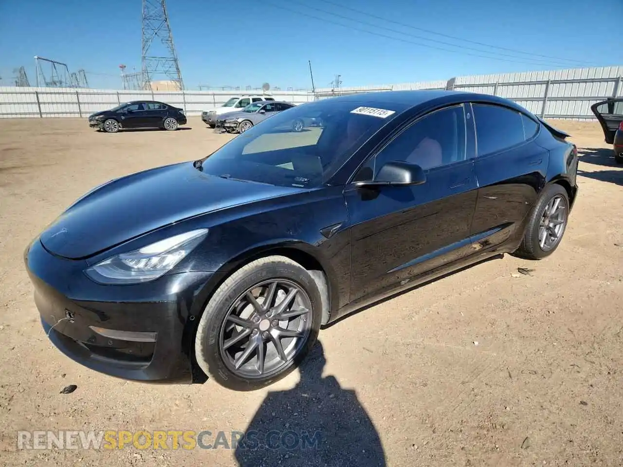 1 Photograph of a damaged car 5YJ3E1EA2MF858647 TESLA MODEL 3 2021
