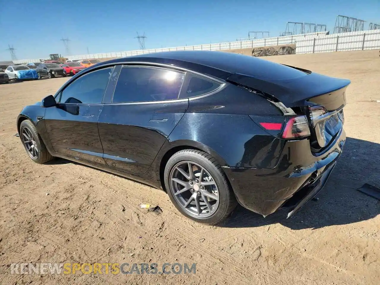 2 Photograph of a damaged car 5YJ3E1EA2MF858647 TESLA MODEL 3 2021