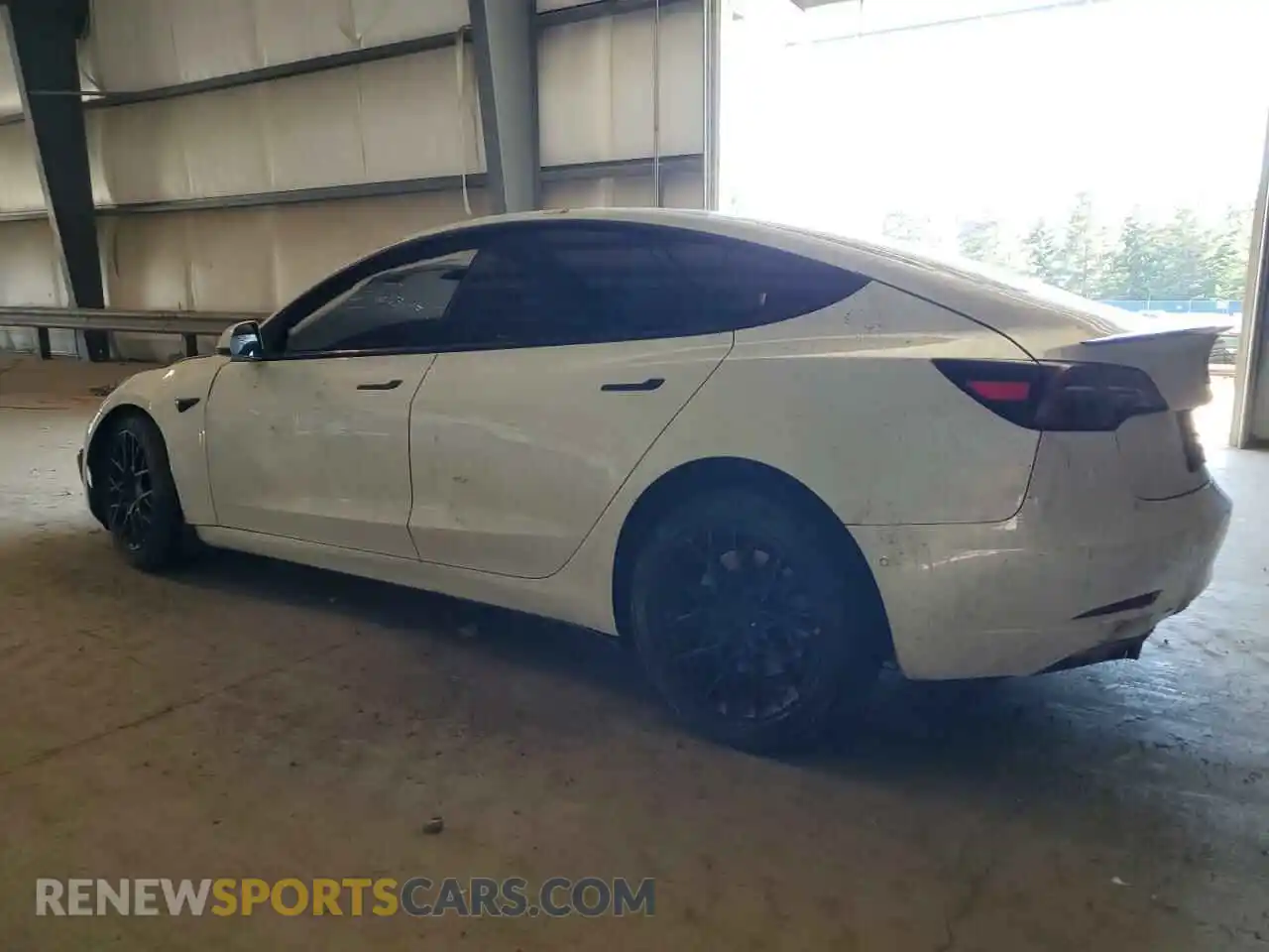 2 Photograph of a damaged car 5YJ3E1EA2MF859703 TESLA MODEL 3 2021