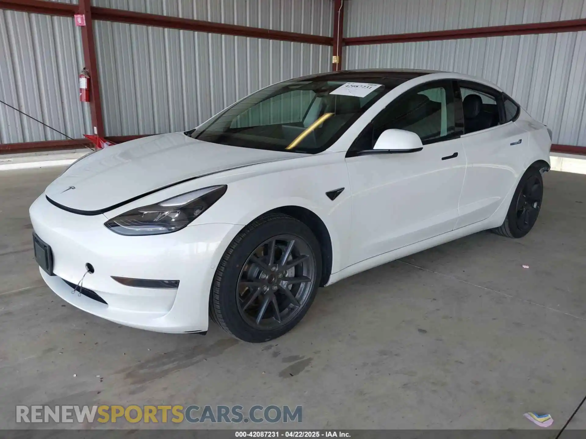 2 Photograph of a damaged car 5YJ3E1EA2MF877005 TESLA MODEL 3 2021