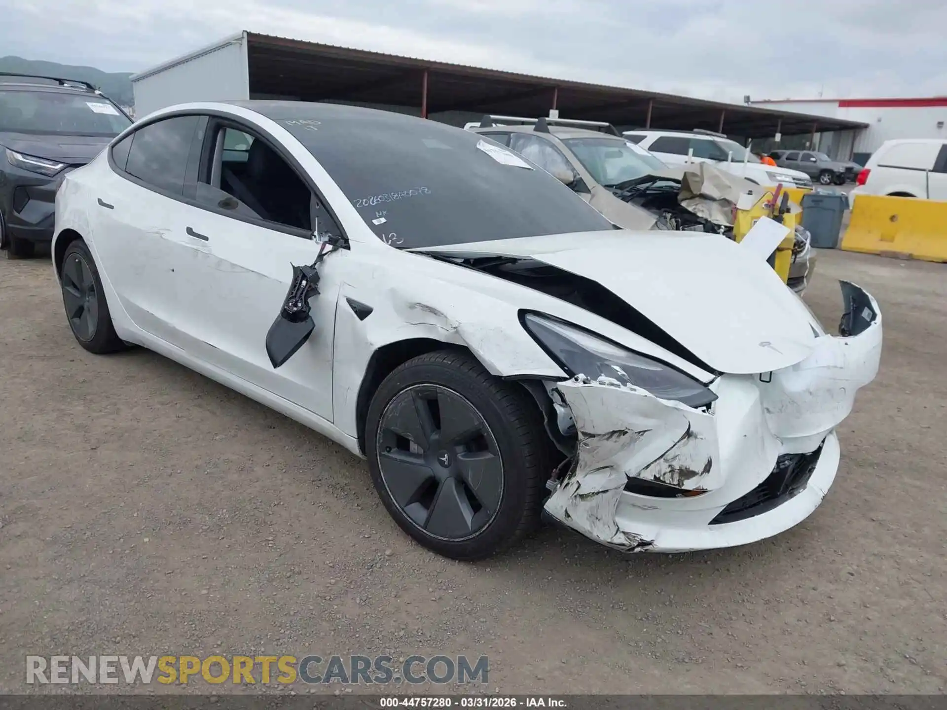 1 Photograph of a damaged car 5YJ3E1EA2MF911427 TESLA MODEL 3 2021